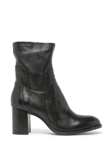 Bottines Ã  Talon En Cuir Mjus Noir women P26206