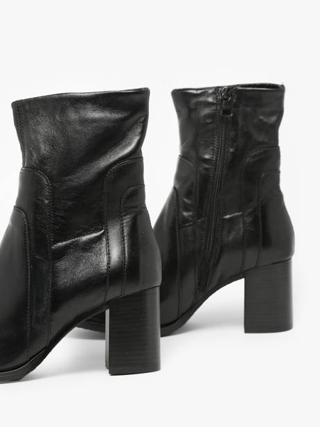 Bottines Ã  Talon En Cuir Mjus Noir women P26206 vue secondaire 1