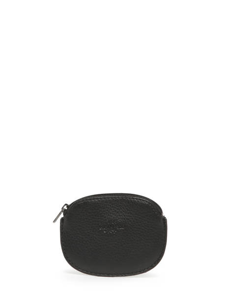 Porte Monnaie FoulonnÃ© Cuir Yves renard Noir foulonne 23A2