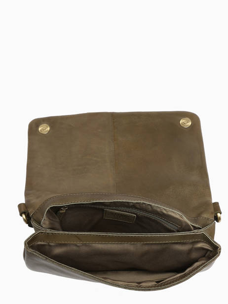 Sac BandouliÃ¨re Boston Cuir Basilic pepper Vert boston BBOS01 vue secondaire 3