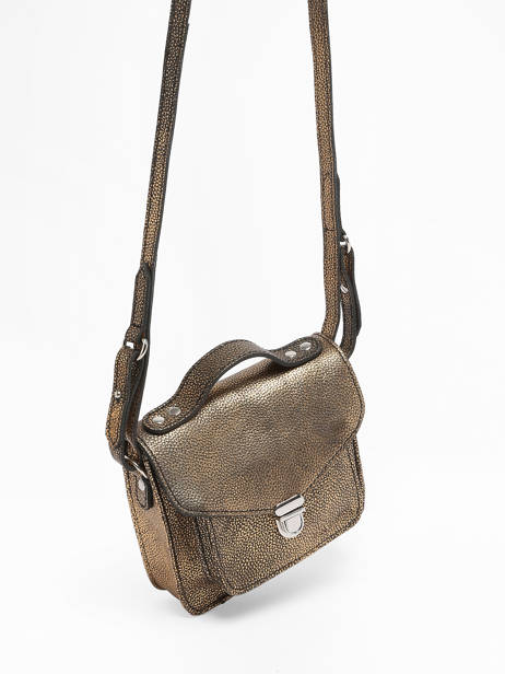Sac BandouliÃ¨re Melle George Xs Granite Cuir Paul marius Or granite GEORXGRA vue secondaire 2