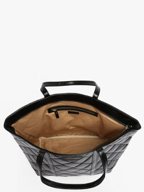Sac PortÃ© Ã©paule Cabas Cuir Cuir Vanessa bruno Noir cabas cuir 84V40373 vue secondaire 3