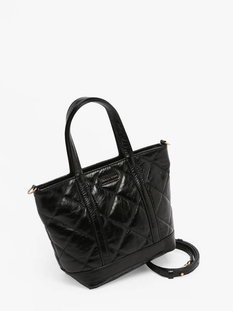 Sac PortÃ© Main Cabas Cuir Cuir Vanessa bruno Noir cabas cuir 84V40435 vue secondaire 2
