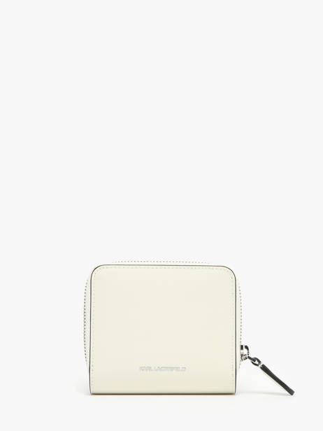 Portefeuille K/ikonik PerforÃ© Cuir Karl lagerfeld Blanc k ikonic 2.0 241W3202 vue secondaire 2