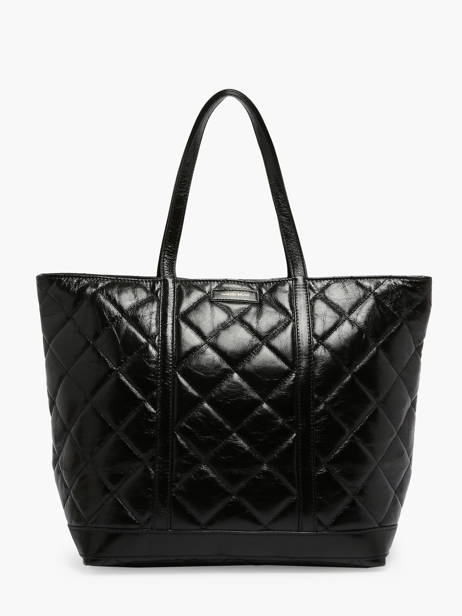 Sac PortÃ© Ã©paule Cabas Cuir Cuir Vanessa bruno Noir cabas cuir 84V40373