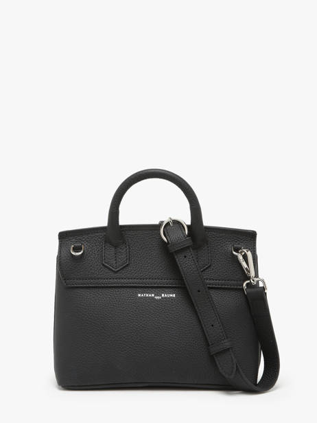 Sac BandouliÃ¨re Calie Cuir Nathan baume Noir nathan 19 vue secondaire 4