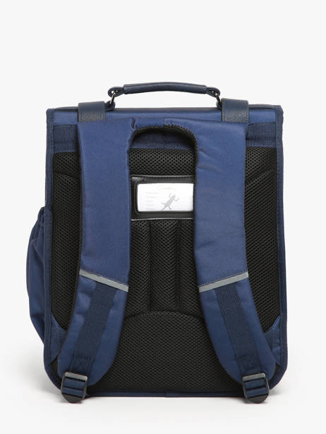Sac Ã  Dos 2 Compartiments Cameleon Bleu vintage family boulanger SD39 vue secondaire 4