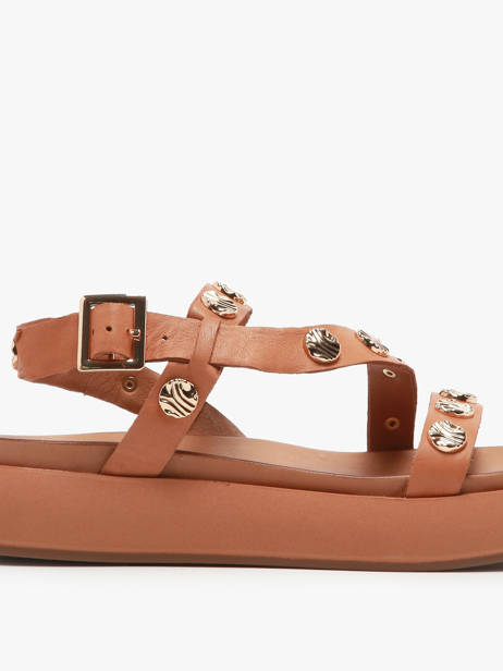 Sandales En Cuir Inuovo Vert women A96019 vue secondaire 1