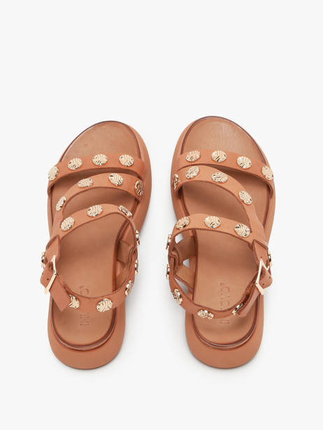Sandales En Cuir Inuovo Vert women A96019 vue secondaire 3