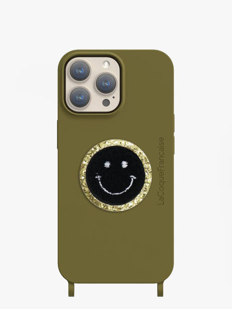 Patch Pour Coque TÃ©lÃ©phone Smiley La coque francaise Noir accessoires LE314647 vue secondaire 1