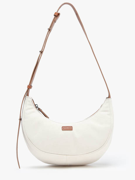 Sac PortÃ© Ã©paule M Sosoomao Coton Et Cuir Etrier Marron sosoomao coton ECSC057M