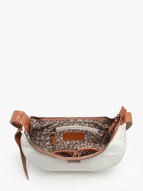 Sac PortÃ© Ã©paule M Sosoomao Coton Et Cuir Etrier Marron sosoomao coton ECSC057M vue secondaire 3
