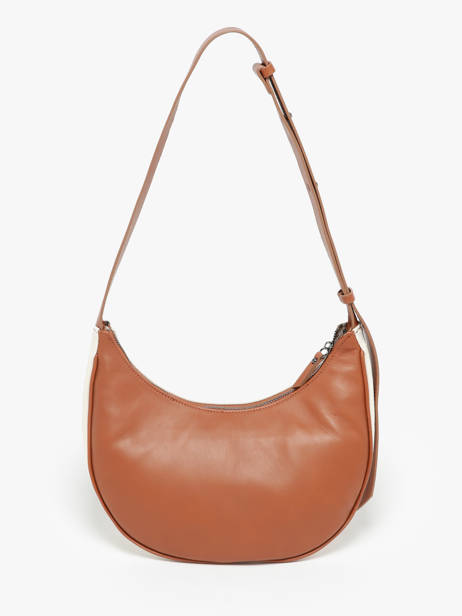 Sac PortÃ© Ã©paule M Sosoomao Coton Et Cuir Etrier Marron sosoomao coton ECSC057M vue secondaire 4