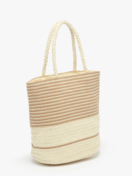 Sac PortÃ© Ã©paule Cabas Paille Gerard pasquier Beige cabas P24012 vue secondaire 2