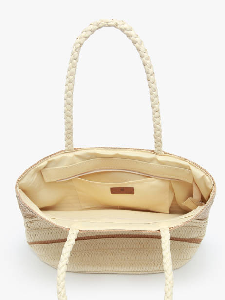 Sac PortÃ© Ã©paule Cabas Paille Gerard pasquier Beige cabas P24012 vue secondaire 3