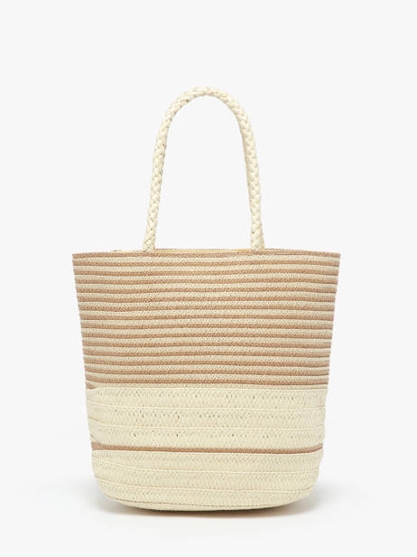 Sac PortÃ© Ã©paule Cabas Paille Gerard pasquier Beige cabas P24012 vue secondaire 4