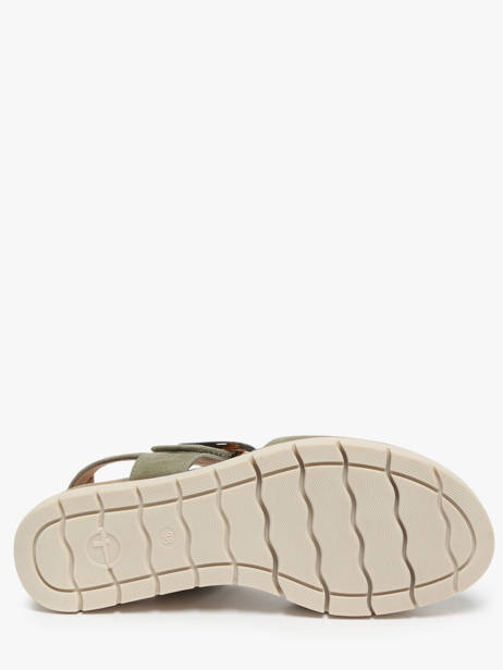 Sandales En Cuir Tamaris Vert accessoires 42 vue secondaire 4