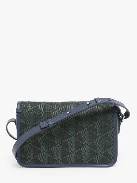 Sac PortÃ© Ã©paule Heritage Monogramme Coton Lacoste Bleu heritage monogramme NF4513HK vue secondaire 4