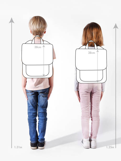 Sac Ã  Dos Hello hossy Bleu cool kids M6 vue secondaire 1