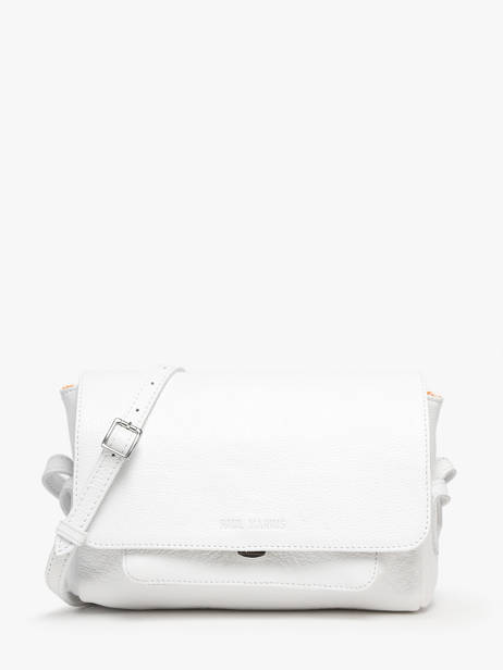 Sac BandouliÃ¨re Diane S Vedette Cuir Paul marius Blanc vedette DIANSVED