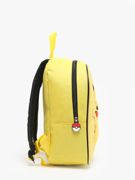 Sac Ã  Dos 1 Compartiment Pokemon Jaune energie electrique 24HK201E vue secondaire 2