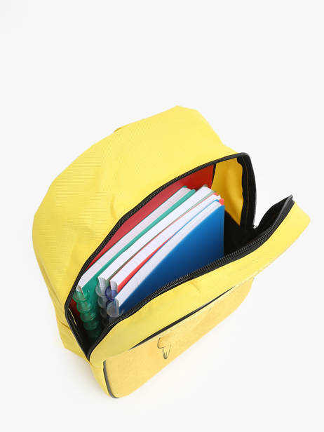Sac Ã  Dos 1 Compartiment Pokemon Jaune energie electrique 24HK201E vue secondaire 3