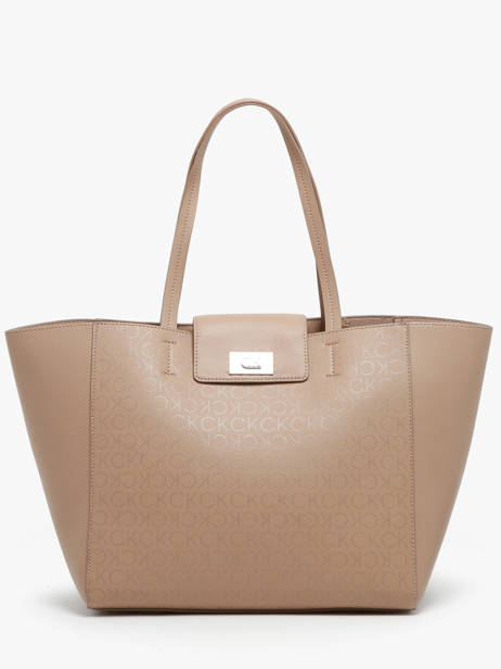 Cabas Ck Push Polyester RecyclÃ© Calvin klein jeans Marron ck push K612147