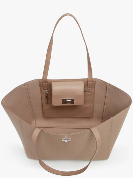 Cabas Ck Push Polyester RecyclÃ© Calvin klein jeans Marron ck push K612147 vue secondaire 3