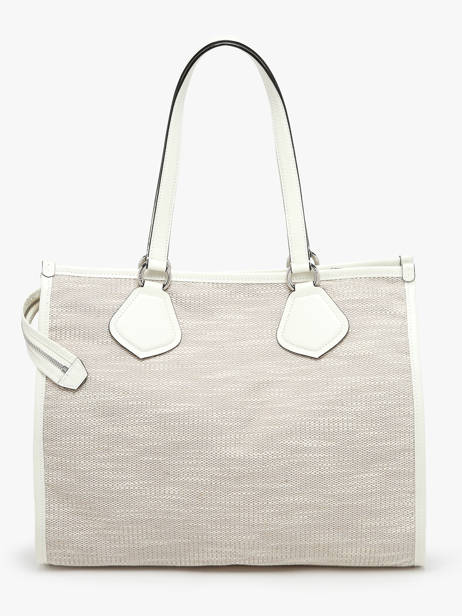 Sac Cabas D'Ã©tÃ© ZippÃ© Toile De Jute Et Cuir Lancel Beige cabas d'ete A13310 vue secondaire 4