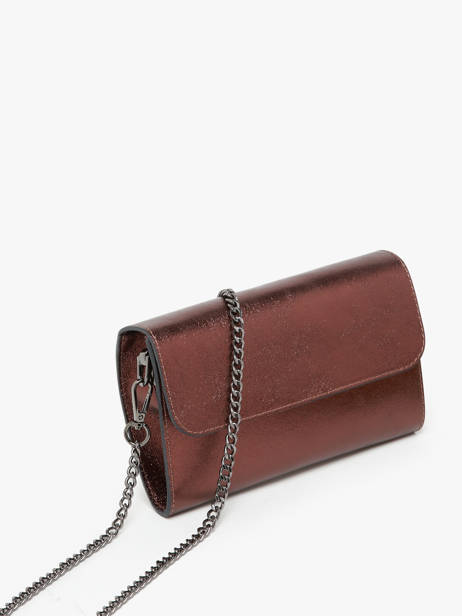 Sac BandouliÃ¨re Nine Cuir Milano Marron nine NI23064N vue secondaire 2