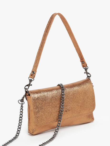 Sac BandouliÃ¨re Nine Cuir Milano Or nine NI24063 vue secondaire 2