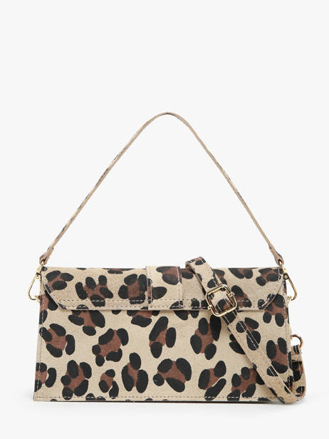 Sac PortÃ© Ã©paule Velvet Leopardo Cuir Milano Multicolore velvet leopardo VL24066 vue secondaire 4