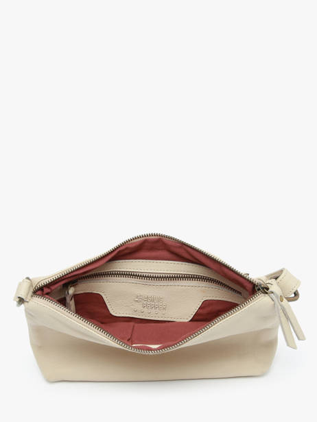 Sac BandouliÃ¨re Cow Cuir Basilic pepper Beige cow BCOW68 vue secondaire 3
