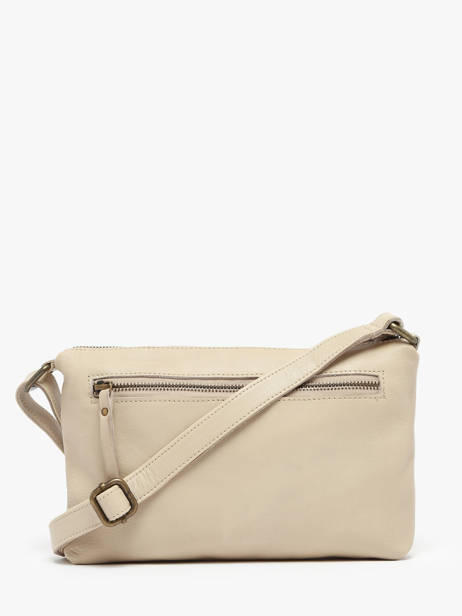 Sac BandouliÃ¨re Cow Cuir Basilic pepper Beige cow BCOW68 vue secondaire 4