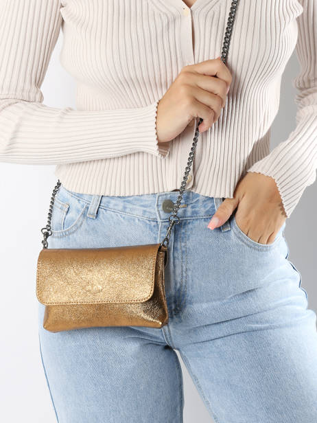Sac BandouliÃ¨re Nine Cuir Milano Or nine NI24063 vue secondaire 1