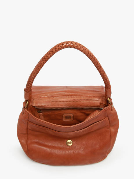 Sac PortÃ© Ã©paule Heritage Cuir Biba Marron heritage VAR1L vue secondaire 2