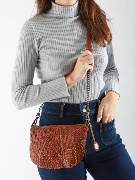 Sac Bandoulière Heritage Cuir Biba Marron heritage CAE1L vue secondaire 1