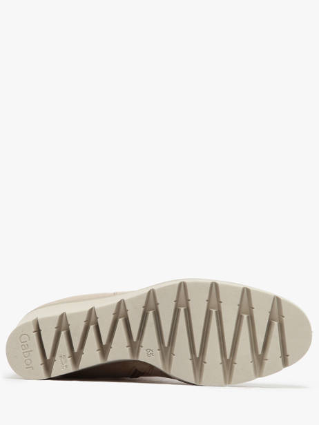 Boots Talon CompensÃ© En Cuir Gabor Beige women 12 vue secondaire 5