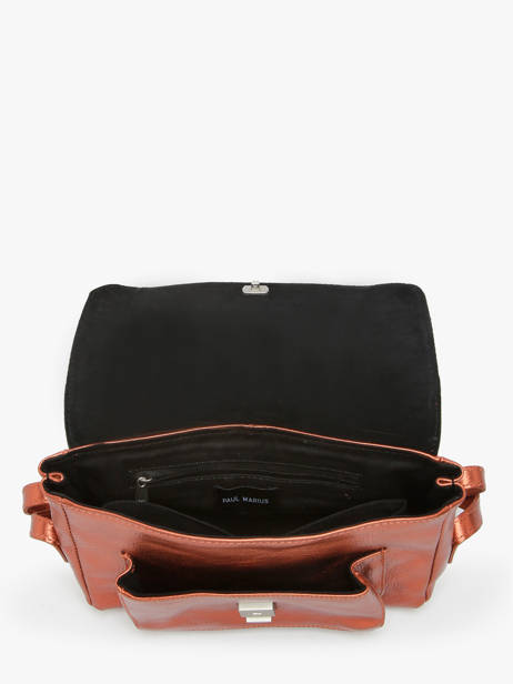 Sac BandouliÃ¨re Diane S Ginger Cuir Paul marius Orange ginger DIANSGIN vue secondaire 2