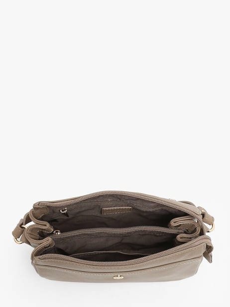 Sac BandouliÃ¨re Luna Cuir Hexagona Marron luna 6820086 vue secondaire 3