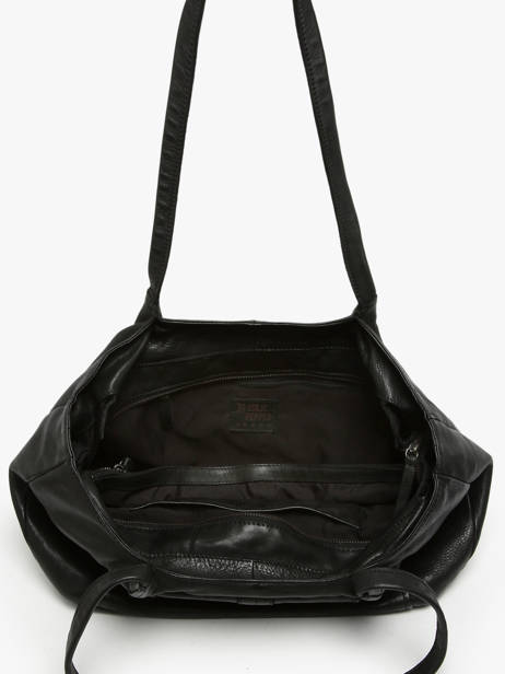 Sac PortÃ© Ã©paule Utility Cuir Basilic pepper Noir utility BUTI07 vue secondaire 3