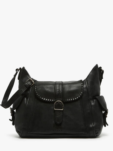 Sac BandouliÃ¨re Utility Cuir Basilic pepper Noir utility BUTI08