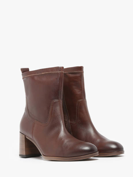 Bottines Ã  Talon En Cuir Gabor Marron women 55 vue secondaire 2