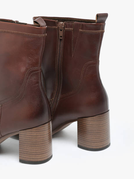 Bottines Ã  Talon En Cuir Gabor Marron women 55 vue secondaire 3