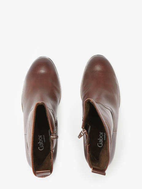 Bottines Ã  Talon En Cuir Gabor Marron women 55 vue secondaire 4