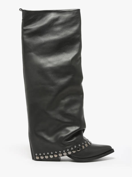 Bottes En Cuir NÂ°6 Noir women AN31