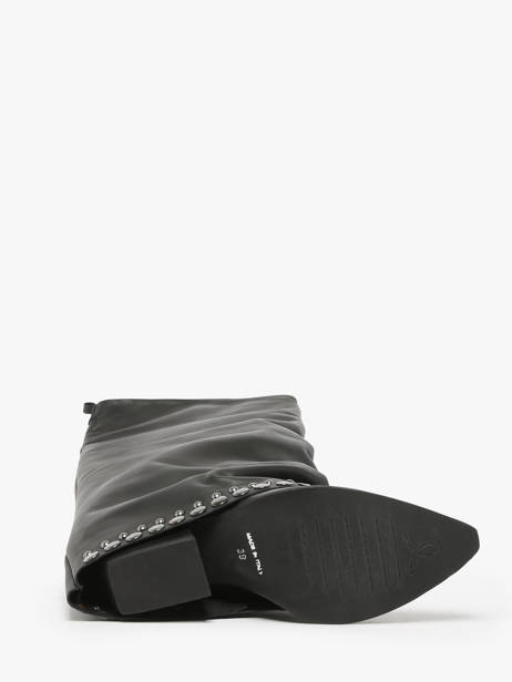 Bottes En Cuir NÂ°6 Noir women AN31 vue secondaire 5