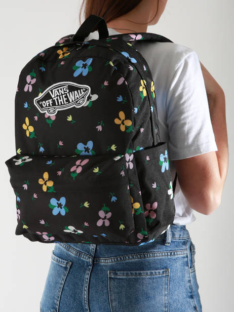 Sac Ã  Dos 1 Compartiment Vans Noir backpack VN000H4Y vue secondaire 1