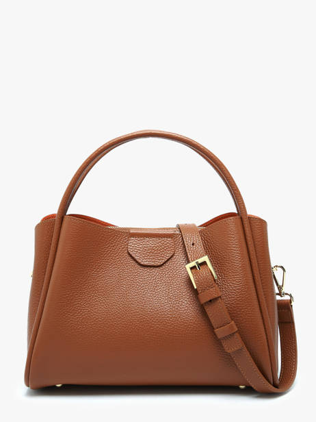 Sac Ã  Main Ida Double Cuir Lancaster Marron ida double 84 vue secondaire 4