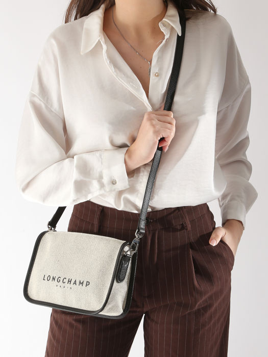 Longchamp Essential toile Sacs portÃ© travers Beige